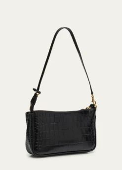 BalenciagaRodeo Croc-Embossed Leather Pochette