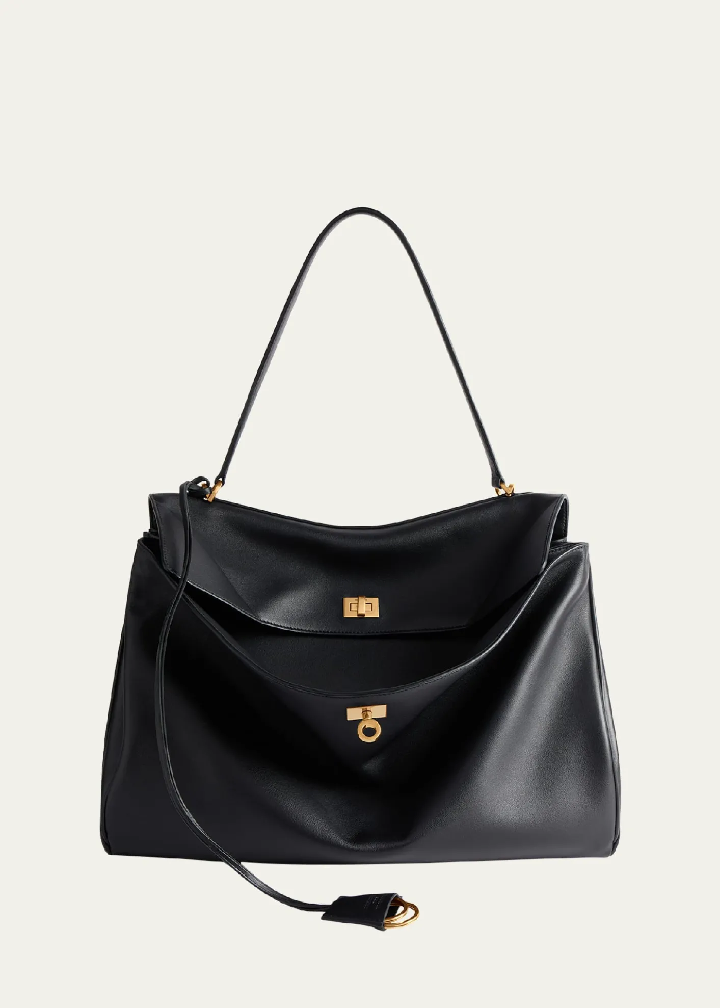 BalenciagaRodeo Large Leather Top-Handle Bag