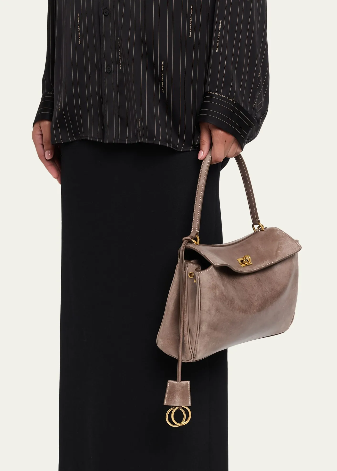 BalenciagaRodeo Leather Top-Handle Bag