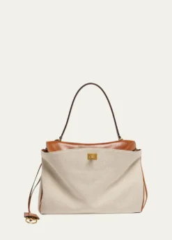 BalenciagaRodeo Medium Canvas Top-Handle Bag