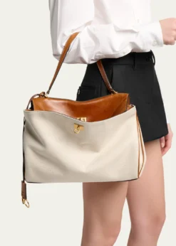 BalenciagaRodeo Medium Canvas Top-Handle Bag