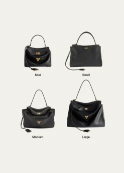 BalenciagaRodeo Medium Leather Top-Handle Bag
