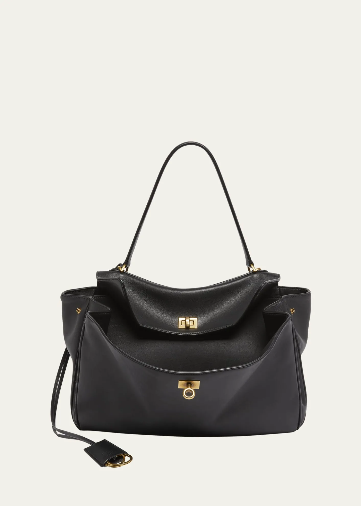 BalenciagaRodeo Medium Leather Top-Handle Bag