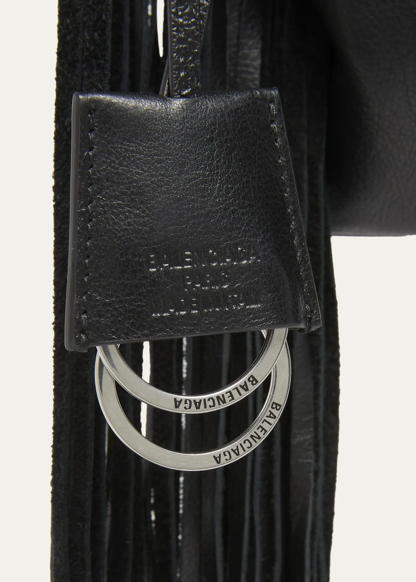 BalenciagaRodeo Medium Leather Fringed Top-Handle Bag