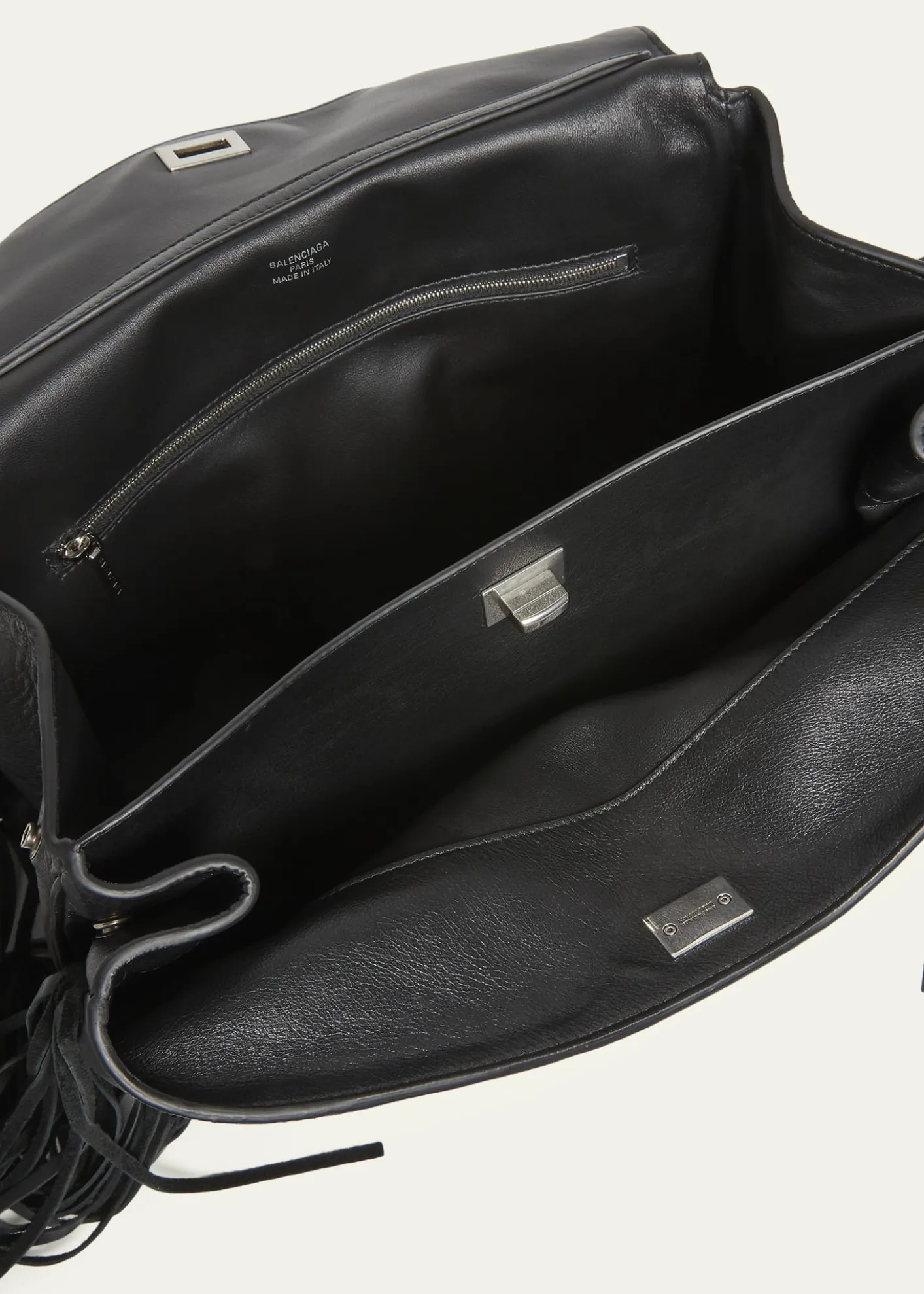 BalenciagaRodeo Medium Leather Fringed Top-Handle Bag
