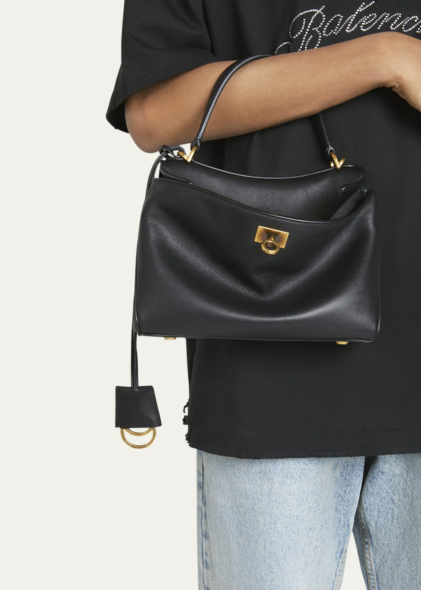 BalenciagaRodeo Mini Leather Top-Handle Bag