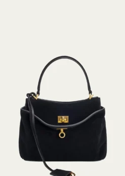 BalenciagaRodeo Mini Suede Top-Handle Bag