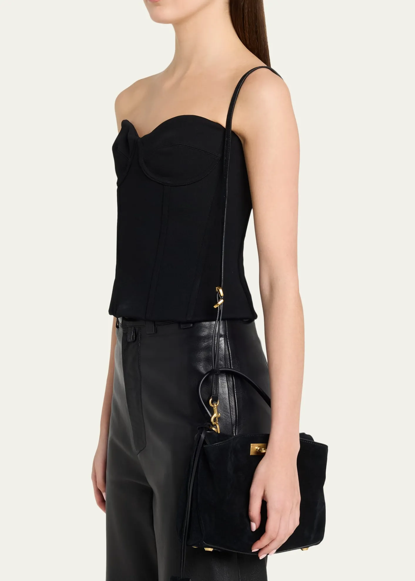 BalenciagaRodeo Mini Suede Top-Handle Bag