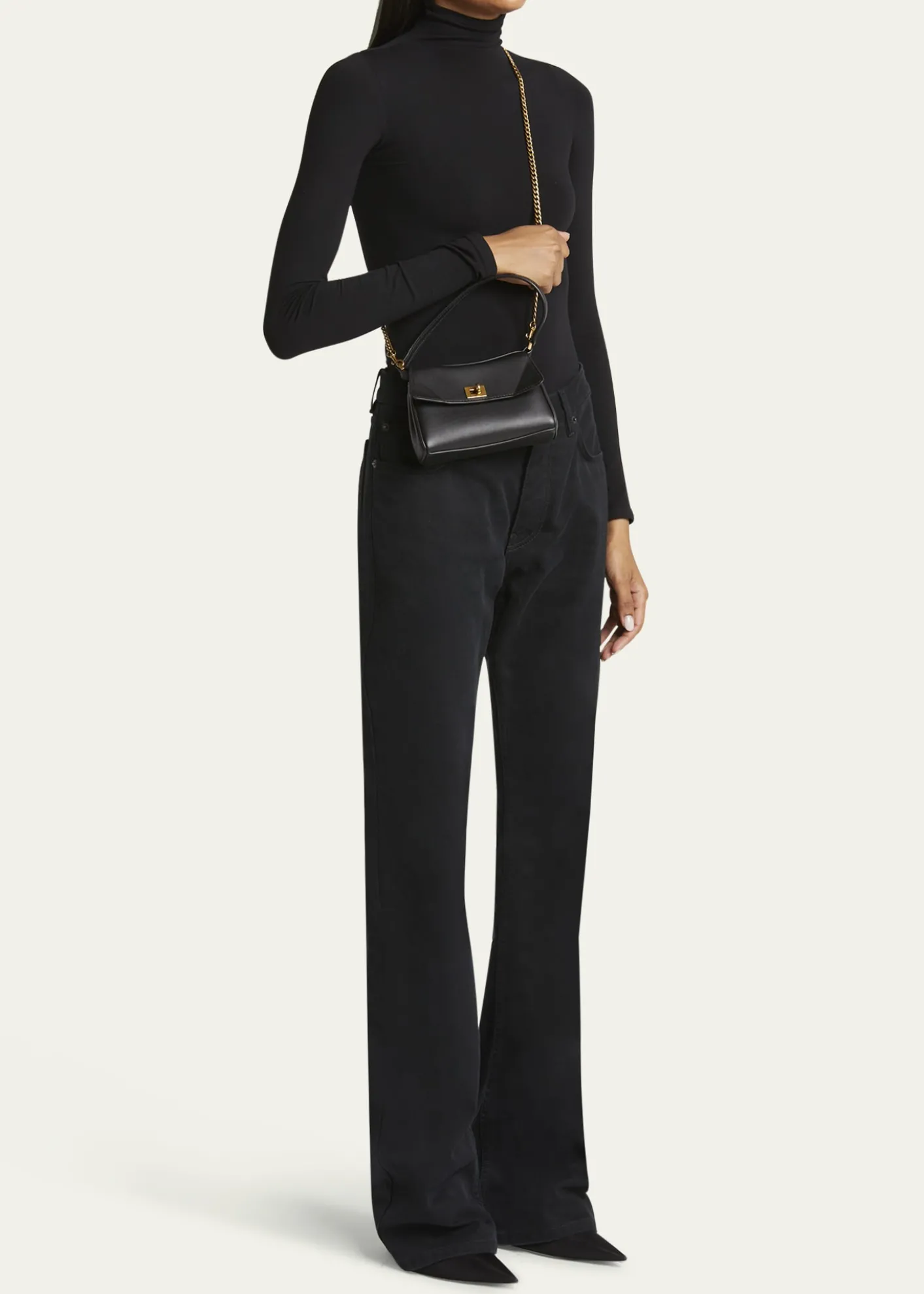 BalenciagaRodeo Nano Flap Leather Crossbody Bag