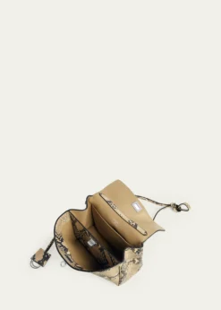 BalenciagaRodeo Python-Embossed Leather Top-Handle Bag