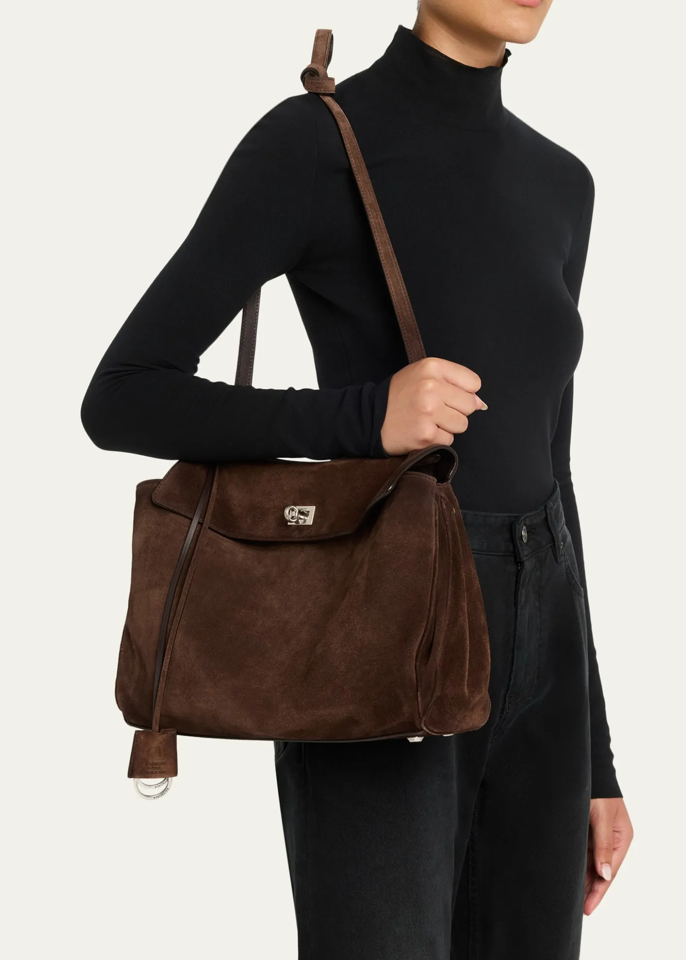 BalenciagaRodeo Suede Top-Handle Bag