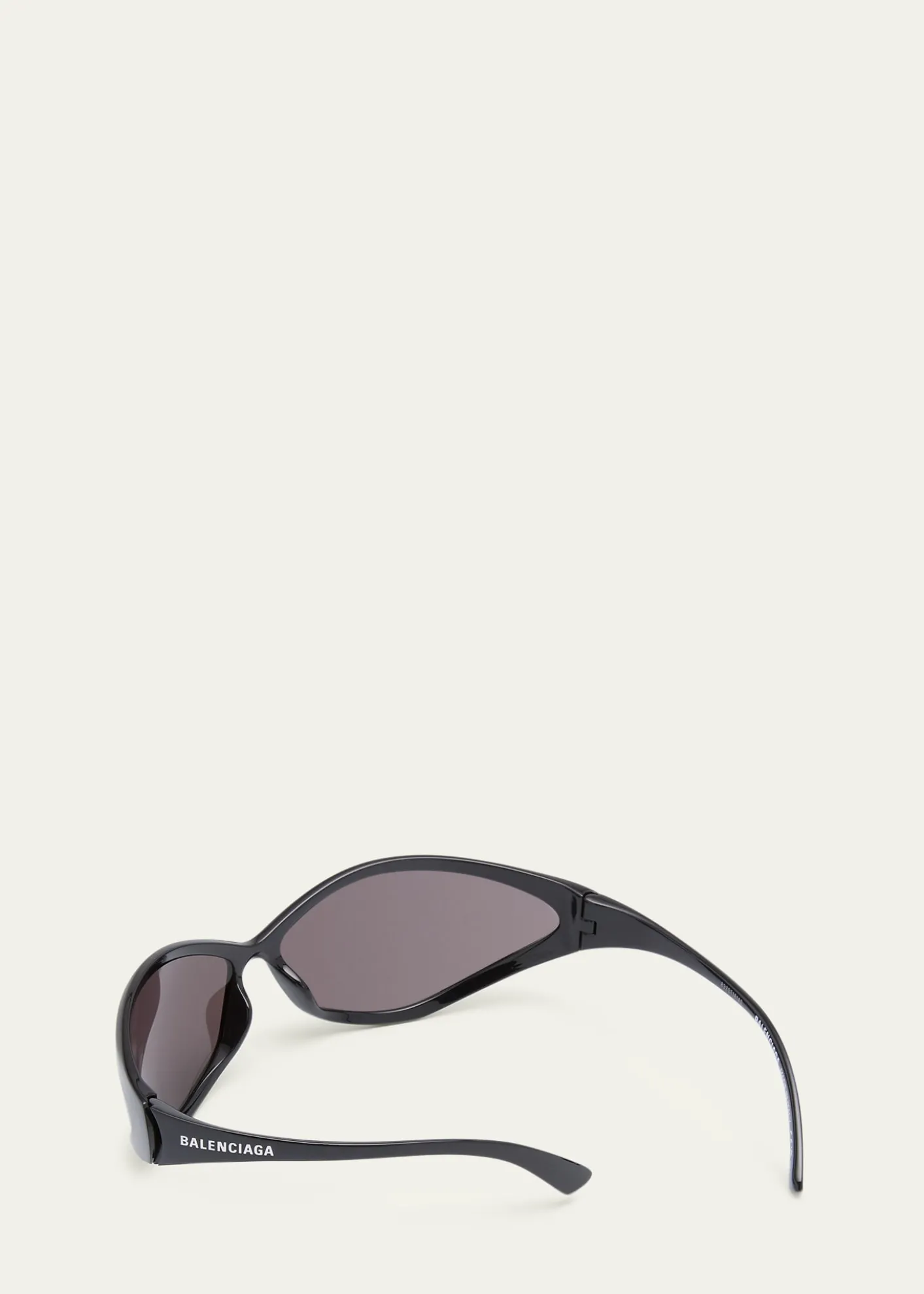Balenciaga90s Oval Injected Nylon Wrap Sunglasses
