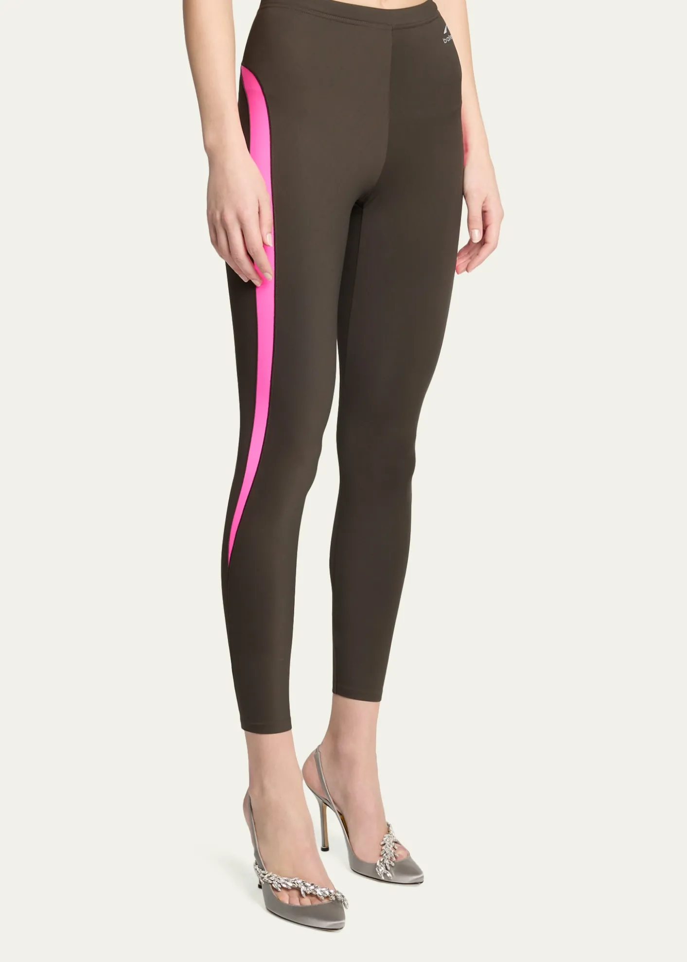 BalenciagaSide Stripe Crop Leggings