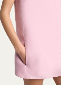 BalenciagaSleeveless Silk-Wool Mini Sack Dress