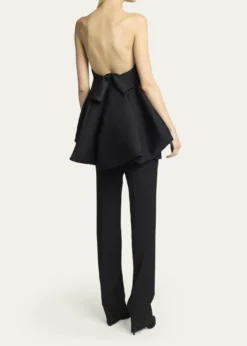 BalenciagaStrapless Draped Mini Balloon Dress
