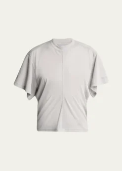 BalenciagaTransparent Jersey Draped T-Shirt
