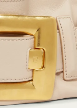 BalmainAnthem Mini Buckle Shoulder Bag in Calfskin Leather