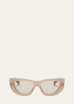 BalmainB-Muse Acetate & Titanium Cat-Eye Sunglasses
