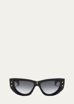 BalmainB-Muse Acetate & Titanium Cat-Eye Sunglasses
