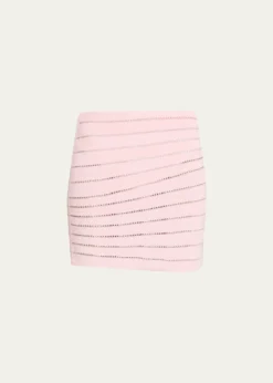 BalmainFlechange Knit Mini Skirt