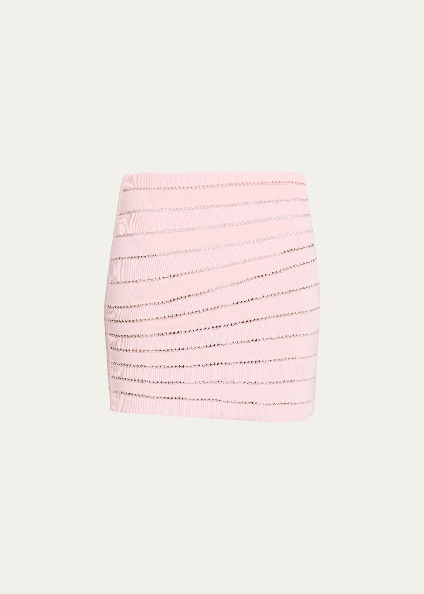 BalmainFlechange Knit Mini Skirt