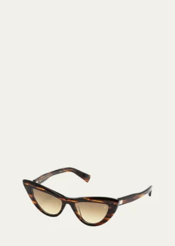 BalmainGradient Acetate & Titanium Cat-Eye Sunglasses