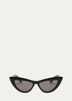 BalmainMonogram Acetate & Titanium Cat-Eye Sunglasses