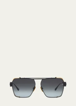 BalmainPremier Titanium Aviator Sunglasses