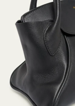BalmainPulse Leather Top-Handle Bag