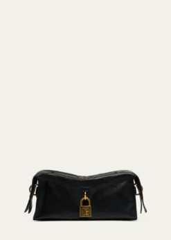 BalmainPulse Padlock Crossbody Bag in Leather
