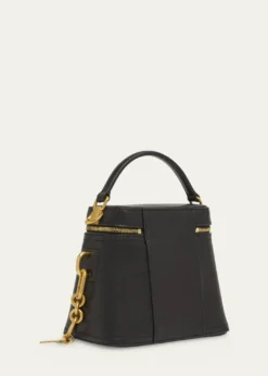 BalmainPulse Vanity Top-Handle Bag in Calfskin