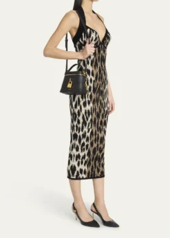 BalmainPulse Vanity Top-Handle Bag in Calfskin