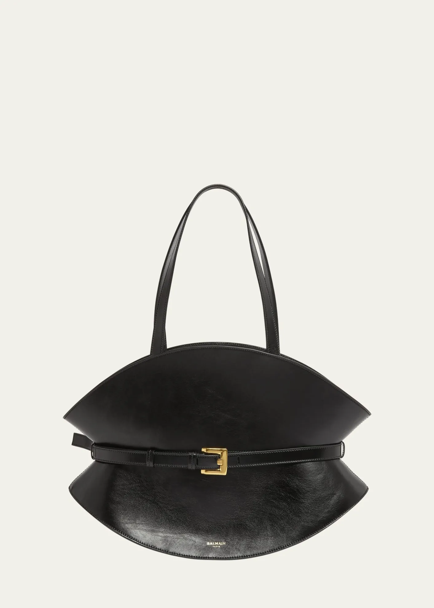 BalmainShuffle Medium Belt Shoulder Bag in Calfskin
