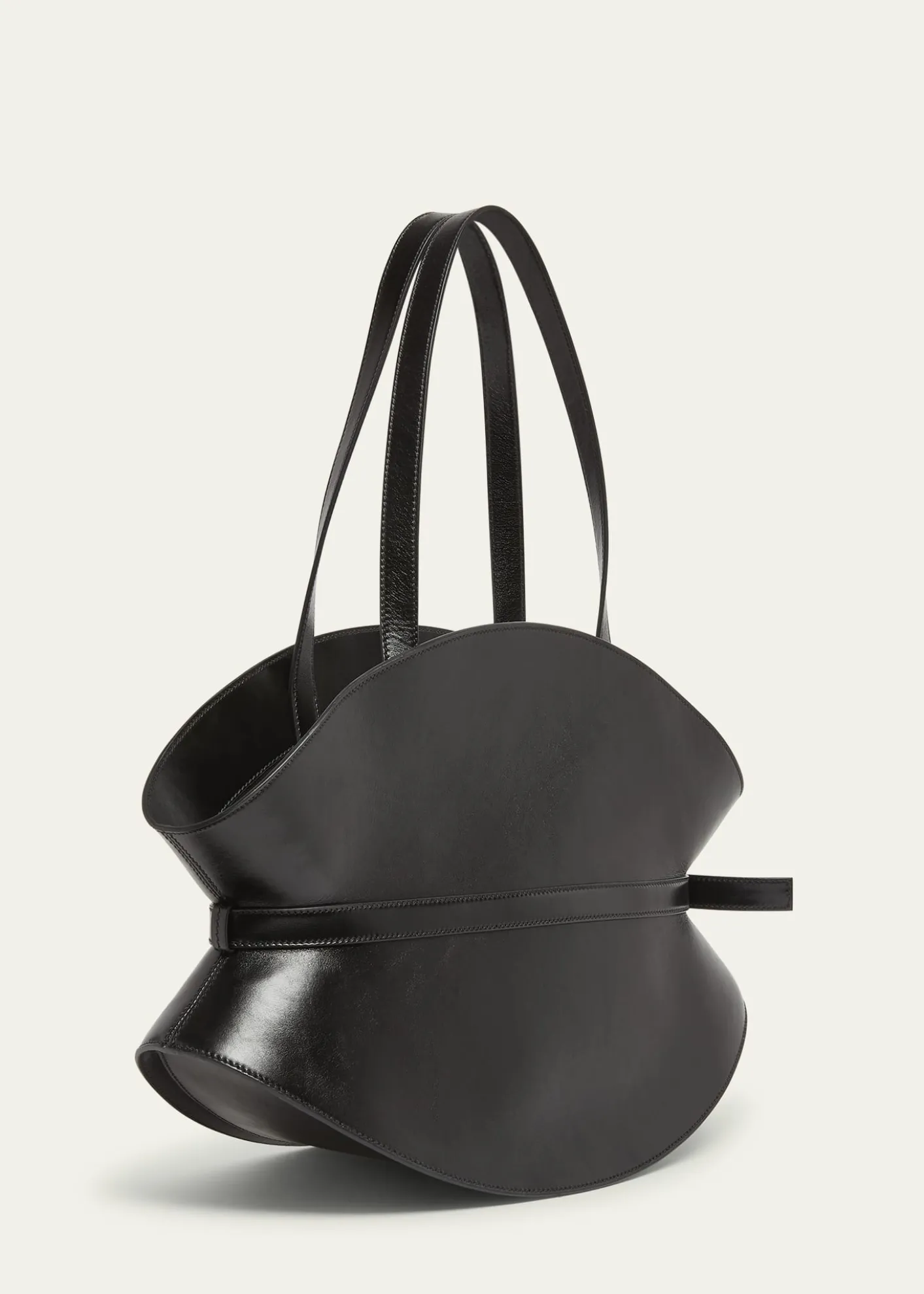 BalmainShuffle Medium Belt Shoulder Bag in Calfskin