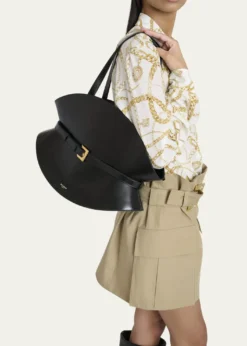 BalmainShuffle Medium Belt Shoulder Bag in Calfskin