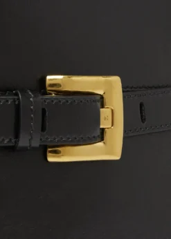 BalmainShuffle Medium Belt Shoulder Bag in Calfskin