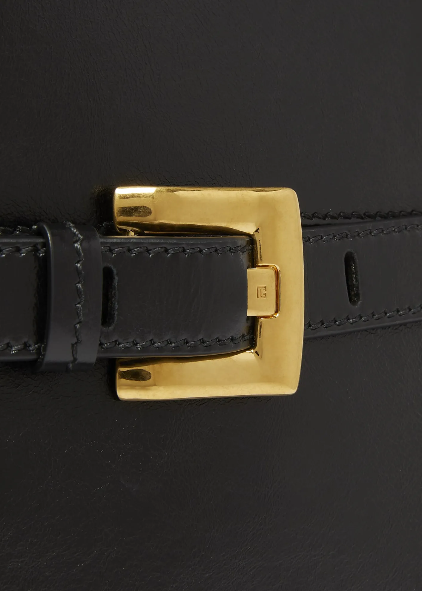 BalmainShuffle Medium Belt Shoulder Bag in Calfskin