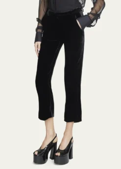 BalmainVelvet Bootcut Pants