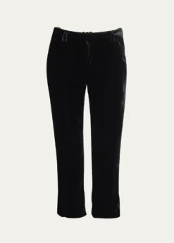 BalmainVelvet Bootcut Pants