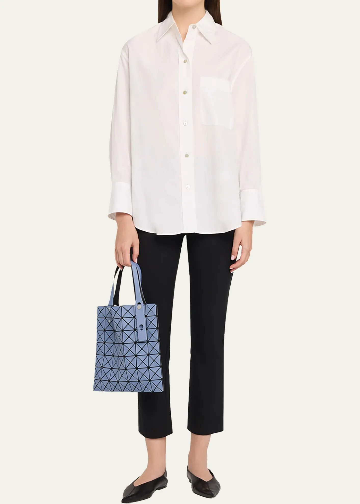 BAO BAO ISSEY MIYAKEPrism Denim Geometric Tote Bag