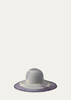 BarbisioAmos Two-Tone Straw Floppy Hat