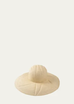 BarbisioDalila Straw Large-Brim Hat