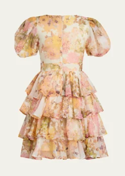 BardotGirl's Sylvie Floral-Print Tiered Maxi Dress, Size 6-16
