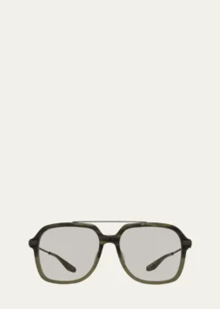 Barton PerreiraD.Ellis Plastic & Titanium Aviator Sunglasses