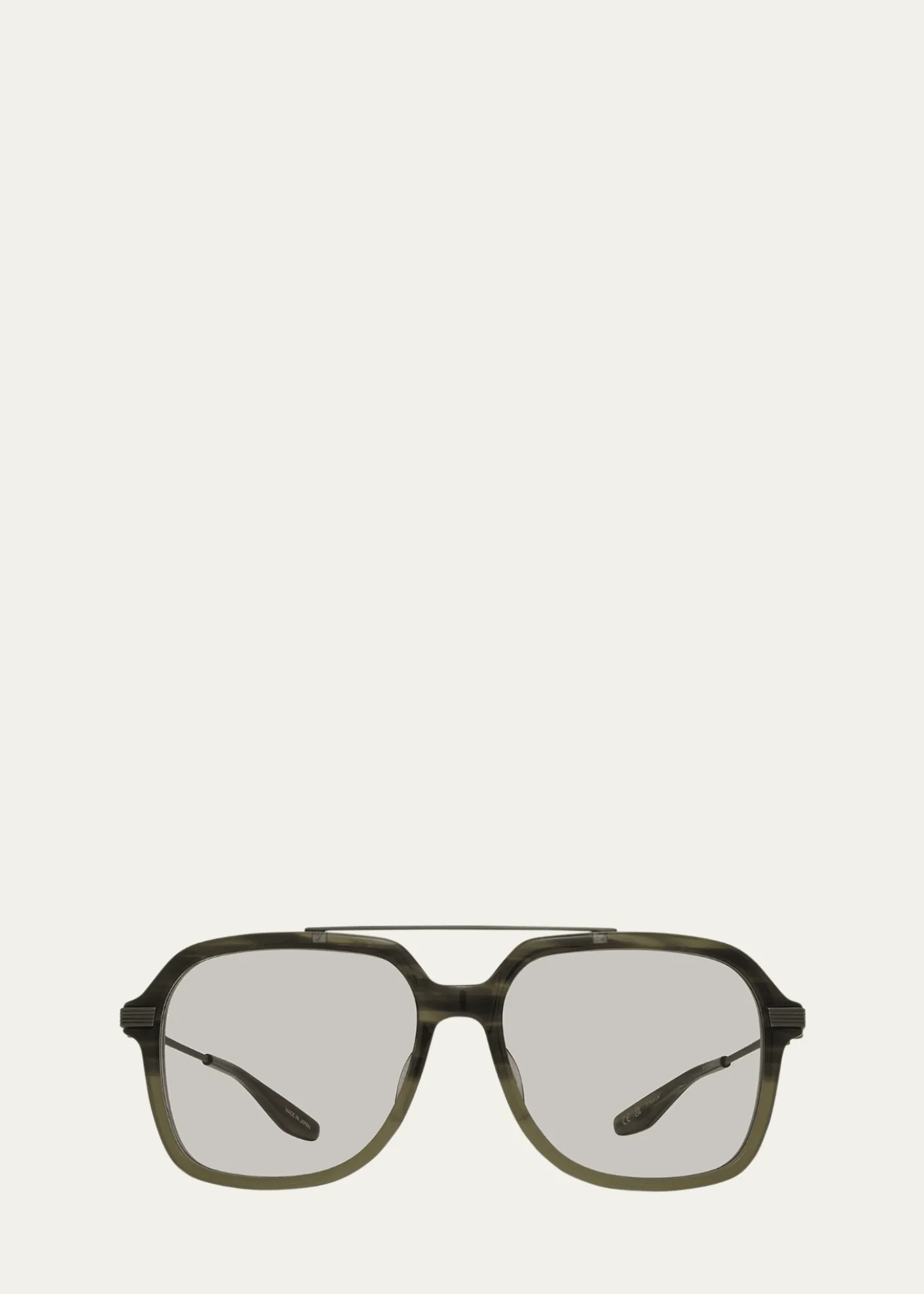 Barton PerreiraD.Ellis Plastic & Titanium Aviator Sunglasses