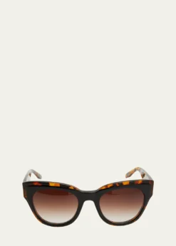 Barton PerreiraLioness Havana Acetate Cat-Eye Sunglasses