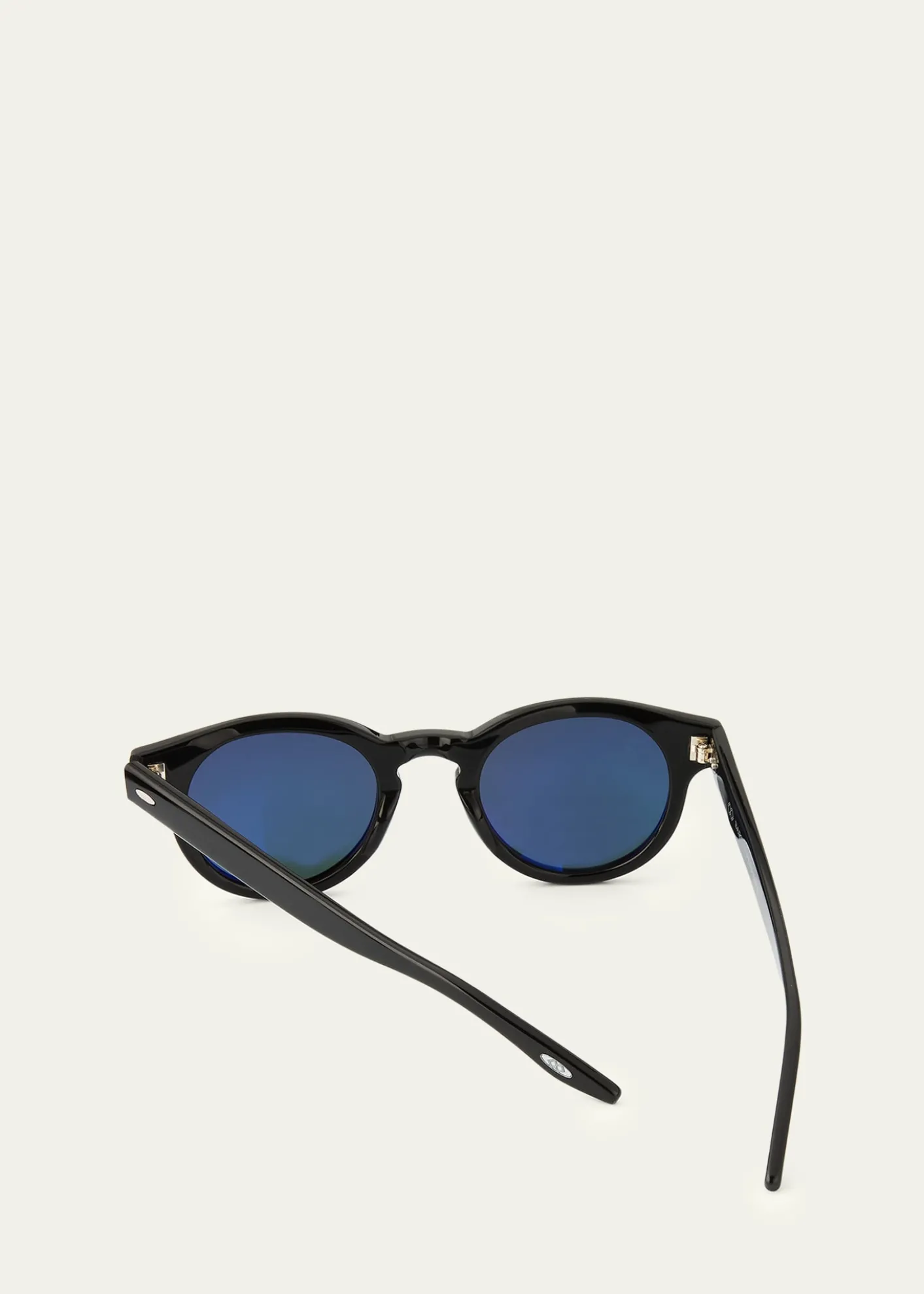Barton PerreiraMen's Oxford Round Acetate Sunglasses