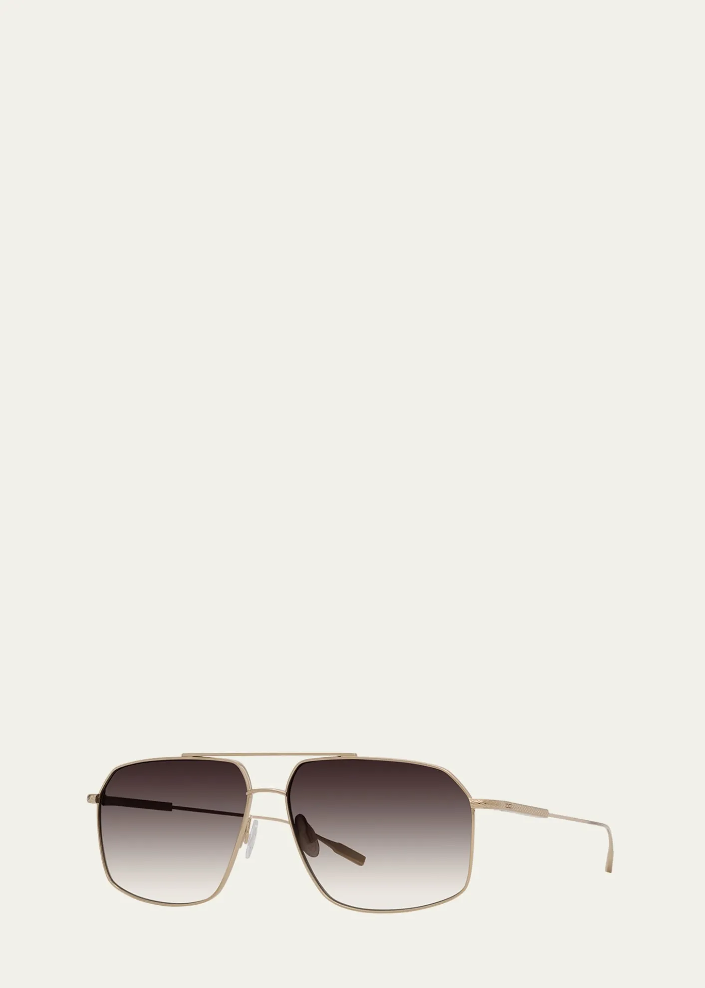 Barton PerreiraRenzo Titanium Aviator Sunglasses