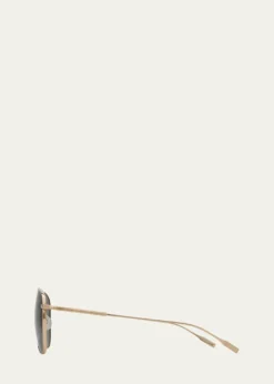 Barton PerreiraTrask Polarized Titanium Aviator Sunglasses