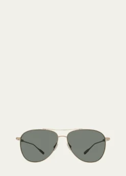 Barton PerreiraTrask Polarized Titanium Aviator Sunglasses